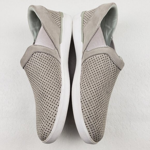 Kizik Vienna Hands Free Sneaker Womens 9 Beige Leather Casual Slip On Shoe - Picture 5 of 12